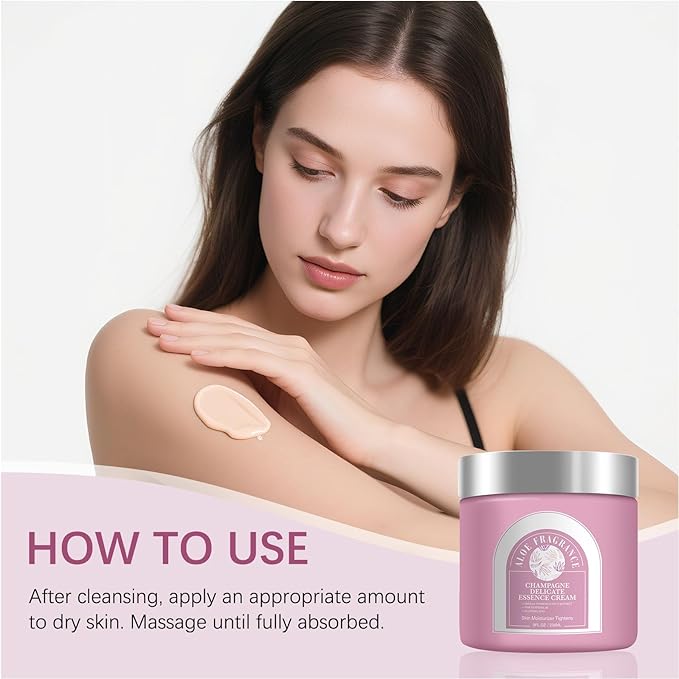 Champagne Lift Body Creme, Lift Firming Hydrating Cream Deep Moisturise Dry Skin Arms & Legs. (Aloe Fragrance)