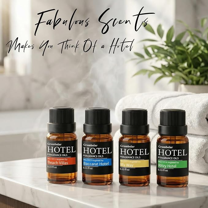 Essential Oils Set-Hotel Collection Diffuser Oil Gift Set,Premium Essential Oil for Diffusers, Home Care, Fragrance, Humidifiers