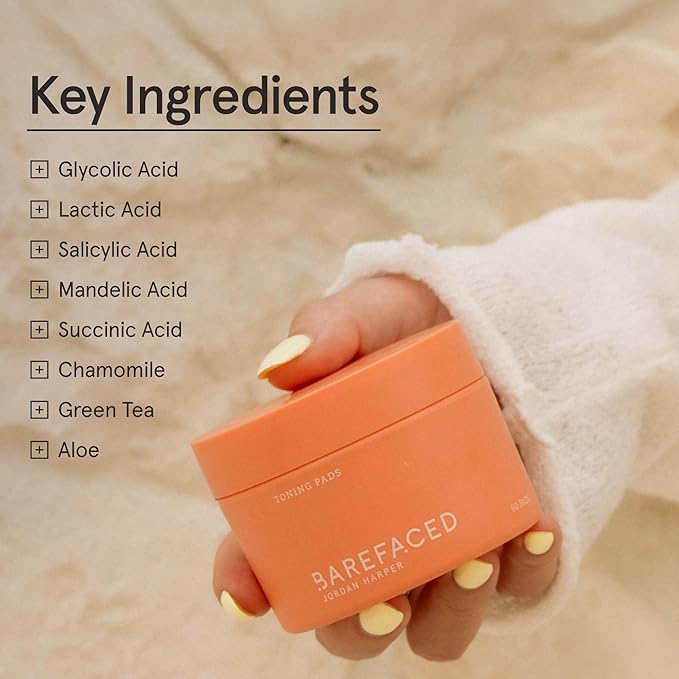 Barefaced Clear Skin Duo - Toning Pads & Toning Pads II - Renew, Resurface and Clear Dull, Dry or Acne-Prone Skin