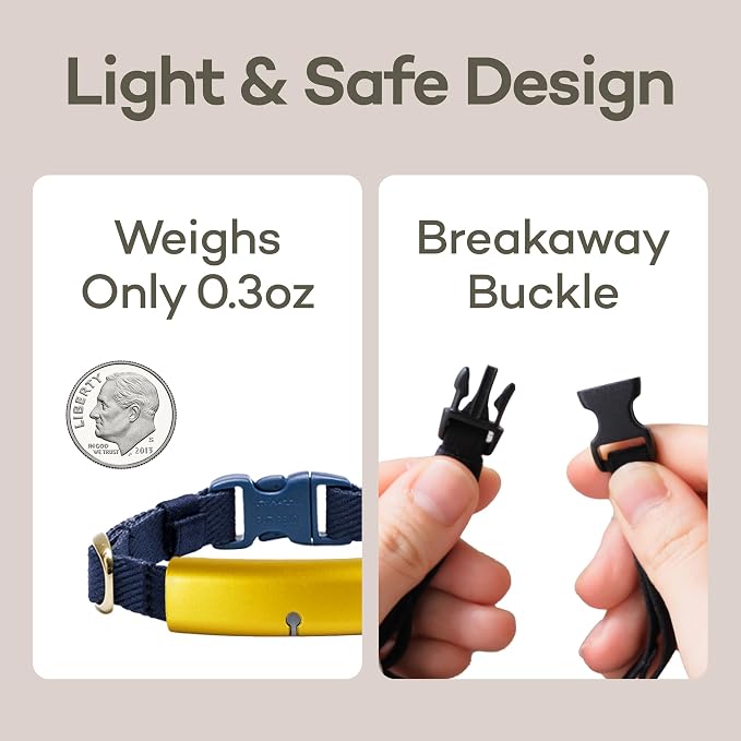 Health Tracker for Cats - Smart Cat Collar with Safety Breakaway Buckle for Indoor Cats, Wellness Alerts, Real-time Monitoring (Kimono (Sakura -Night-),XL)