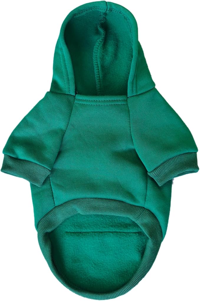 Soft Dog Hoodies for Small Dogs, Warm Fleece Puppy Clothes with Pocket | Jecikelon cold weather coat, cute puppy costume, breathable sweatshirt for dogs girl & boy, machine washable, easy on & off