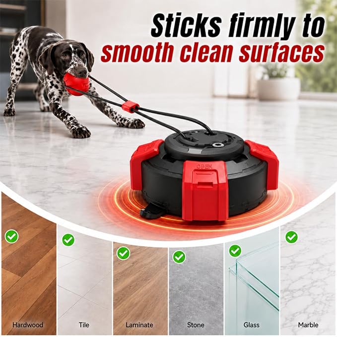 Interactive Suction Cup Toys for Large Dogs with Extended Rope, Dog Tug of War for Aggressive Chewers, Durable Stimulation Toys to Keep Them Entertained