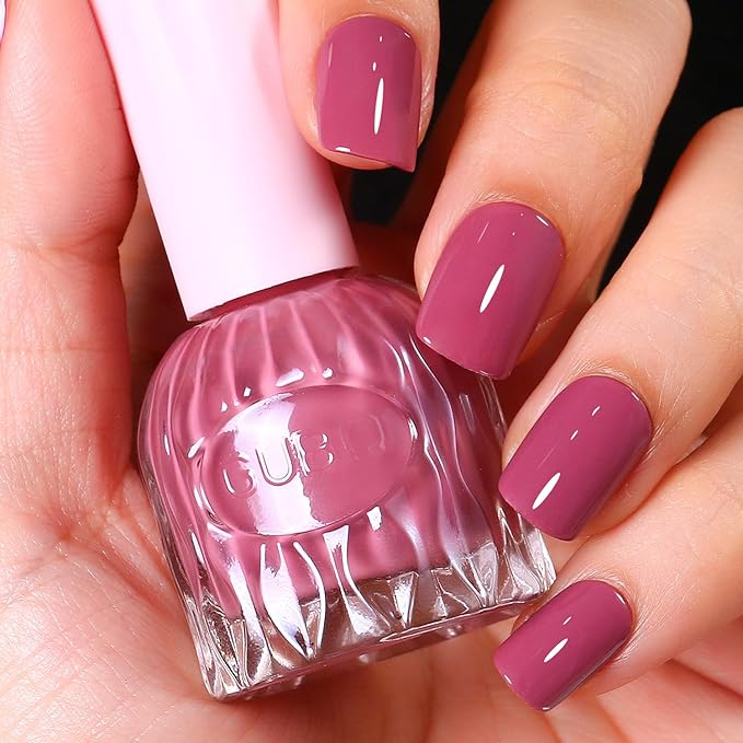 Major Dijit Quick Air Dry Nail Polish Taupe Gray Regular Nail Polish Non UV Gel Hema 0.34 fl oz.