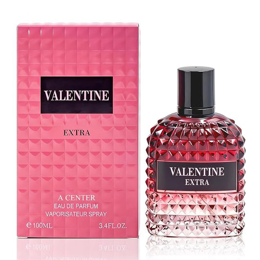 A CENTER Valentine Extra Women's EDP perfume | 3.4 Fl Oz Floral Amber Cologne | Rose Vanilla Scent Gift for Her Long Lasting Cologne for Daily Use