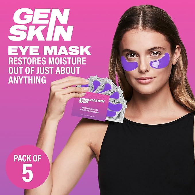 Generation Skin Eye Patches for Dark Circles and Puffiness, Under Eye Mask with Hyaluronic Acid and Kakadu Plum, Vegan and Cruelty-Free Under Eye Patches, Kakadu Plum Eye Masks, 5-Pack