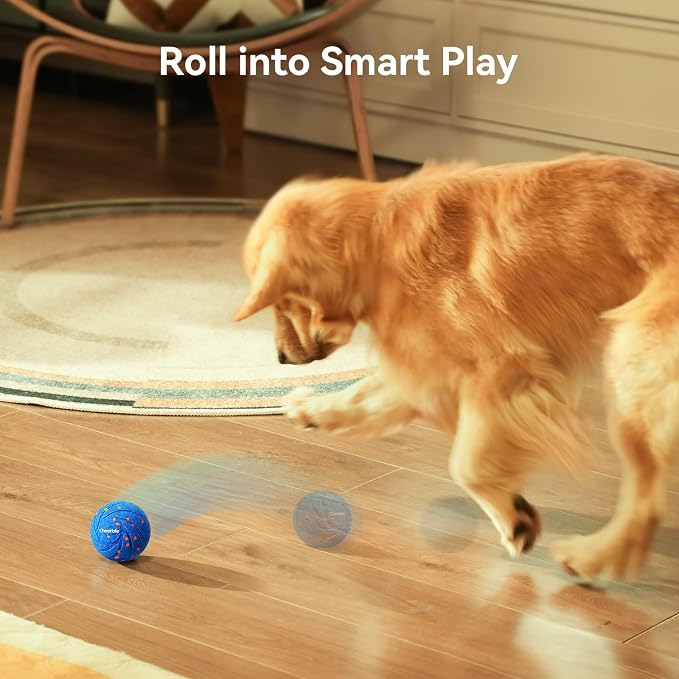 Cheerble Smart Interactive Dog Toy, Wicked Ball AIR, E-TPU Material | Automatic Moving, Bouncing, and Rotating, IPX7 Waterproof Rating, Active Rolling Ball for Puppy, Medium and Large Dogs