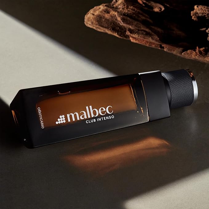 Malbec Intenso Eau De Toilette by O Boticário, Cologne For Men, Long Lasting Men's Fragrance, French Oak Barrel-Aged Red Wine & Woody Fresh Scent, 3.4 Ounce