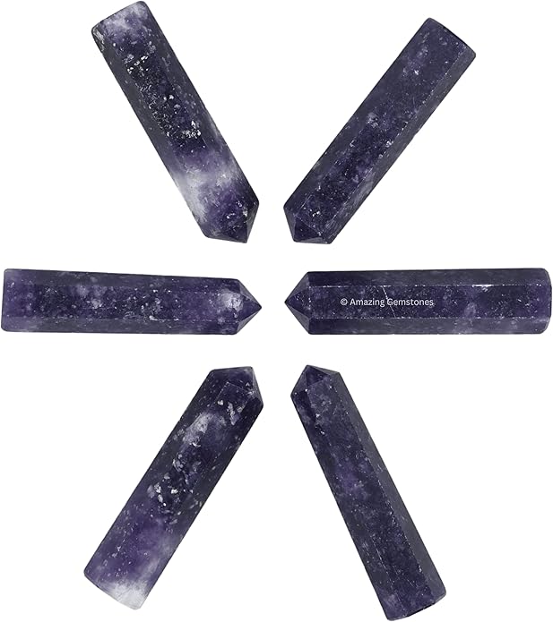 Amazing Gemstone Crystal Points Bulk Healing Crystals & Stones - Premium Single Terminated Healing Wand Point Bulk Crystals for Crafts, Crystal Grid, DIY Work