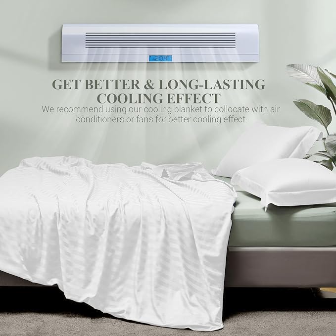 Elegear Double-Sided Arc-Chill® 3.0 Cooling Blanket for Hot Sleepers, King | Q-Max>0.5 Cooling Fabric, Absorbs Heat to Keep Body Cool, Lightweight Summer Blankets for Night Sweats & Menopause, 108"x90"