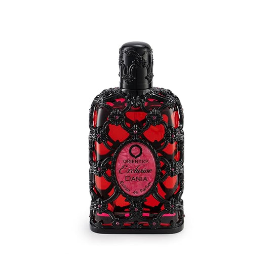 Orientica Luxury Exclusive Dania Extrait de Parfum 2.7oz/80ml – Floral, Fruity, Woody, Orange, Gardenia, Peach, Tuberose, Coconut, Vanilla, Amber, Cedar - Arabic Perfume for Men & Women