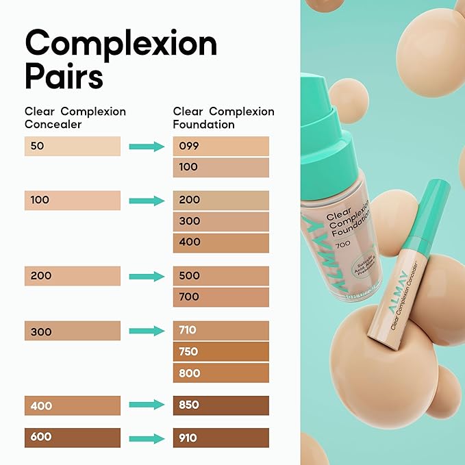 Almay Clear Complexion Concealer, Cruelty-Free Makeup for Acne-Prone Skin, Non-Comedogenic, Vegan, Hypoallergenic, 600, 0.3 fl oz