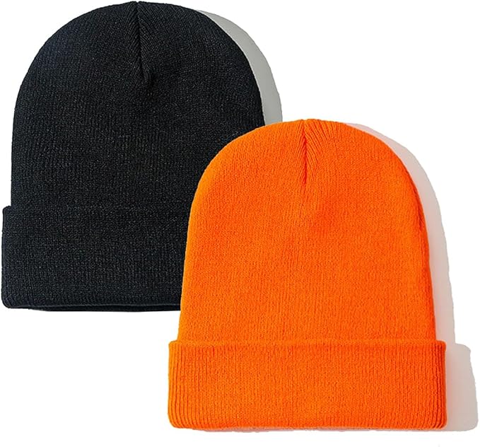 ZOORON Beanie for Women Men Ski Watch Cap Cuffed Plain Skull Knit Hat Soft Fisherman Winter Hat