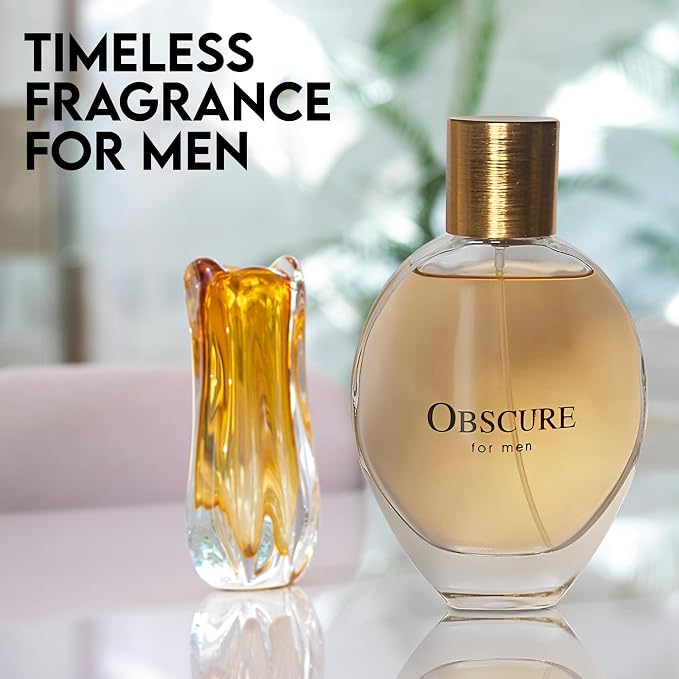 A CENTER Men's Cologne Gift Set 4 Pack(Obscure&Guilt Black&Player Green&Armada) - 3.4 Fl Oz Each | Vanilla Leather,Tobacco& Amber Floral Fragrance | Luxury Eau de Toilette