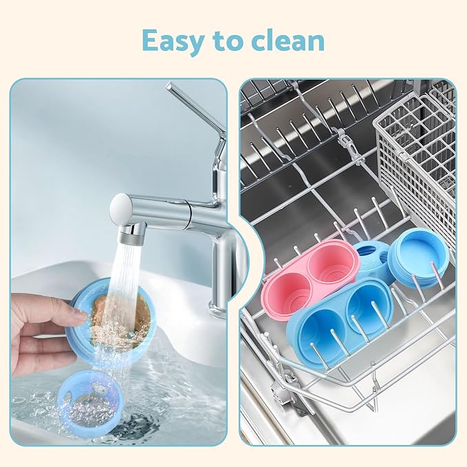 Party Popsicle and Treat Tray, Silicone Long-Lasting Interactive Dog Toys, Frozen Treat Dispensing, Keep Your Pup Busy, Compatible with Woof Pupsicle Chicken Refill Pops, for Dogs 25-70 lbs