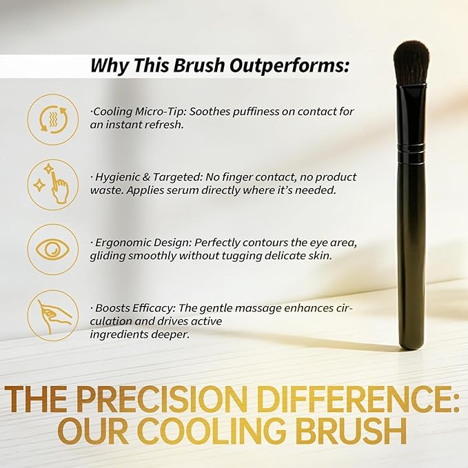 Perfection Eye Tightener Cream with Brush, Instant Eye Lift & Tightener - Under Eye Bag Treatment, Fine Lines & Wrinkles, Ultimate Lift & Smooth Finish, Easy-Wear Formula for All Skin Types, 1PC