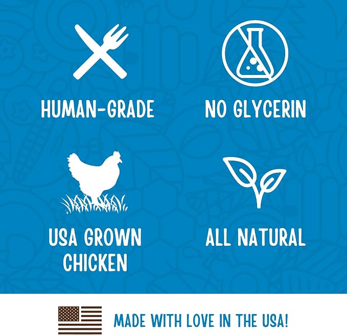 Full Moon® Chicken Fillet Dog Treats 48 oz | Human Grade, No corn, No wheat, No soy, Glycerin Free, Made in the USA