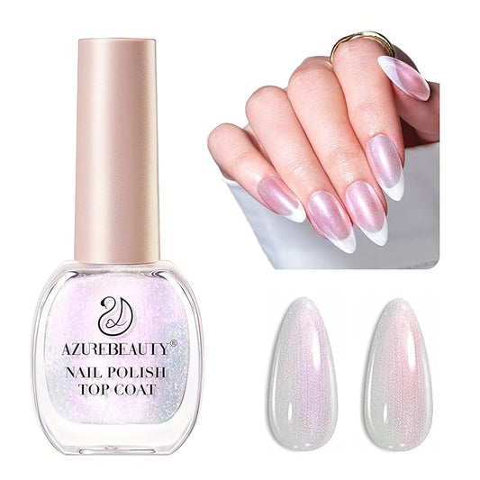 AZUREBEAUTY Glitter Pearl Nail Polish, Quick Dry Salon-Quality Lacquer, Long Lasting Air Dry Formula, Smooth Glossy Finish for Nail Art