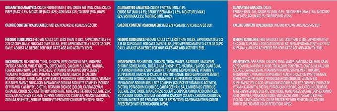 Meow Mix Classic Favorites, Wet Cat Food Variety Pack, 48 Cups | 2.75-oz. cups, three wholesome chicken, beef, or seafood combinations served in sauce