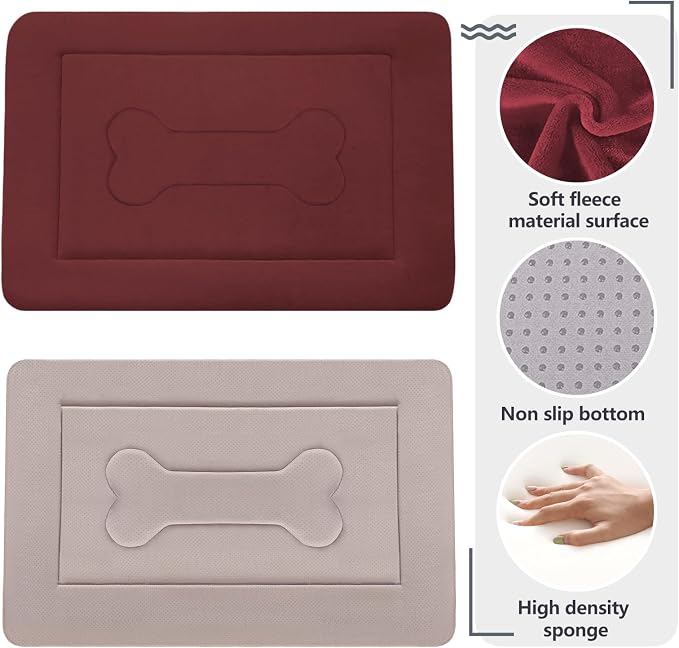 Extra Large Dog Bed Crate Mat 47 in Non-Slip Washable Soft Mattress Kennel Pads