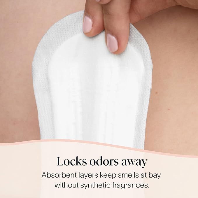 Cora 100% Organic Cotton Topsheet Bladder Liners (156 Regular Bladder Liners)