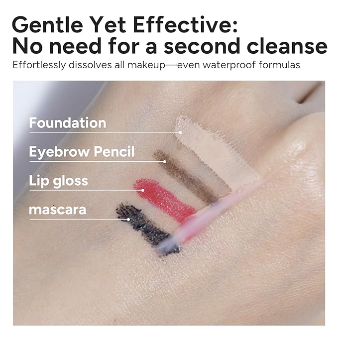 In My Eyes Cleansing Balm Makeup Remover, Natural Gentle Clean Balm for Waterproof Eye Face Lip Makeup, Oil Based Cleanser, Made for All Skin Types, Non-Comedogenic, 3.4fl.oz/100ml