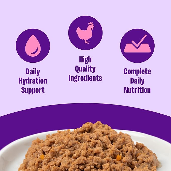 Wellness Complete Health Age Advantage Senior Canned Wet Cat Food, Natural, Protein Rich, Grain Free, Chicken Entrée Recipe, 3 oz, Pack of 24 Cans