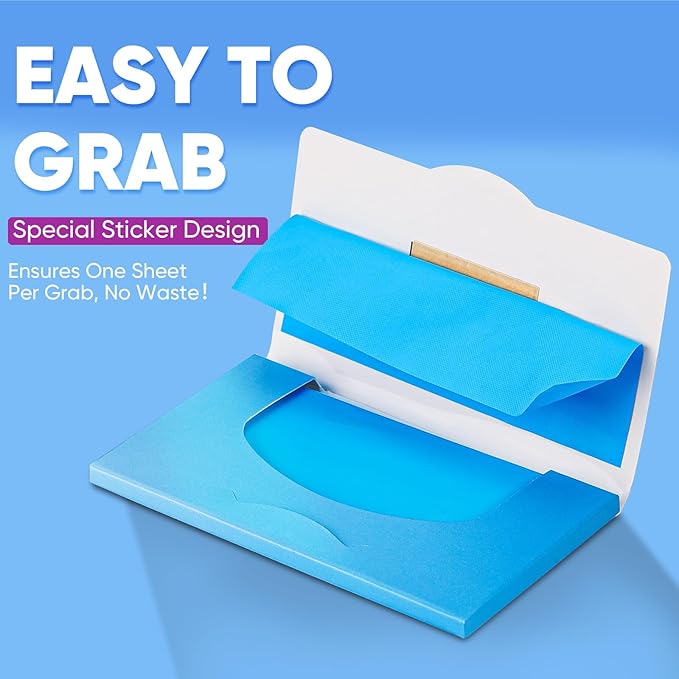 KINESHINE 150P High-Performance Oil Absorbing Sheets for Face - Makeup Friendly Blotting Papers for Oily Skin - Oil Blotting Sheets for Face