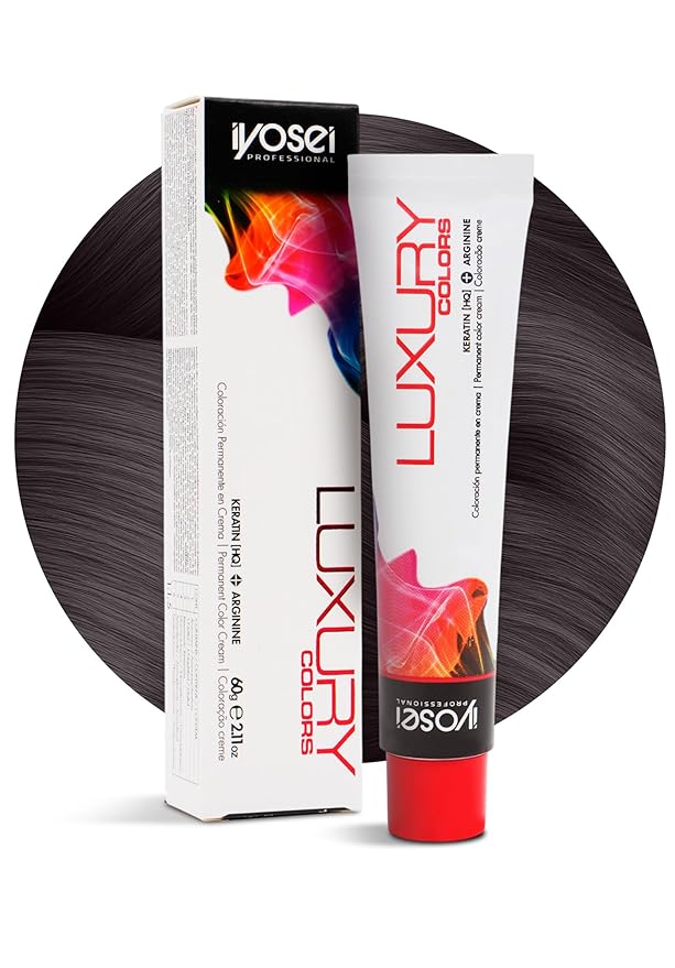 Iyosei Professional Luxury Color #03 Dark Brown Permanent Hair Dye – Cream Hair Color with Micropigmentation & Keratin – Long Lasting Dark Brown Shade for Women – Full Coverage