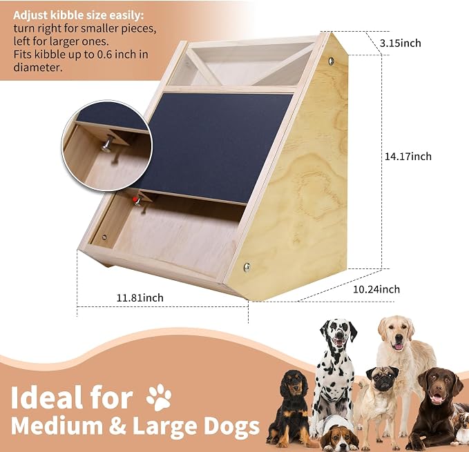 Dog Nail Scratch Board with Treat Box and Replaceable Sandpaper