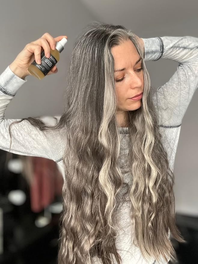 Kerotin Hair Thickening Spray with Keratin for Fine & Thin Hair Growth in Women, Heat Protectant, Repair Mist for Volume, Body & Shine, Diameter Booster, Natural, Sulfate & Cruelty Free, Made in USA