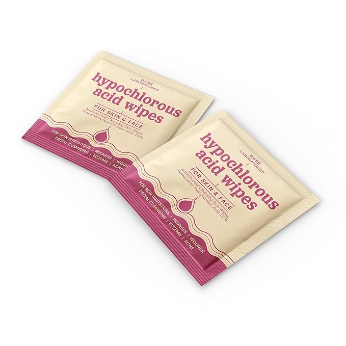 BASE LABORATORIES Hypochlorous Acid Wipes & Hypochlorous Acid Spray Bundle