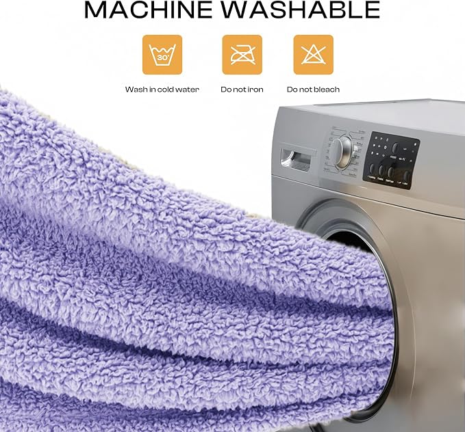 Luciphia 3 Pack Soft Sherpa Fleece Blankets for Dogs Cats Puppies,41"x31" | Fluffy Throw Blanket Washeble for Crate Bed Couch Indoor. Cozy Pet Blanket, Puppy Essentials Dog gift,Purple,Large