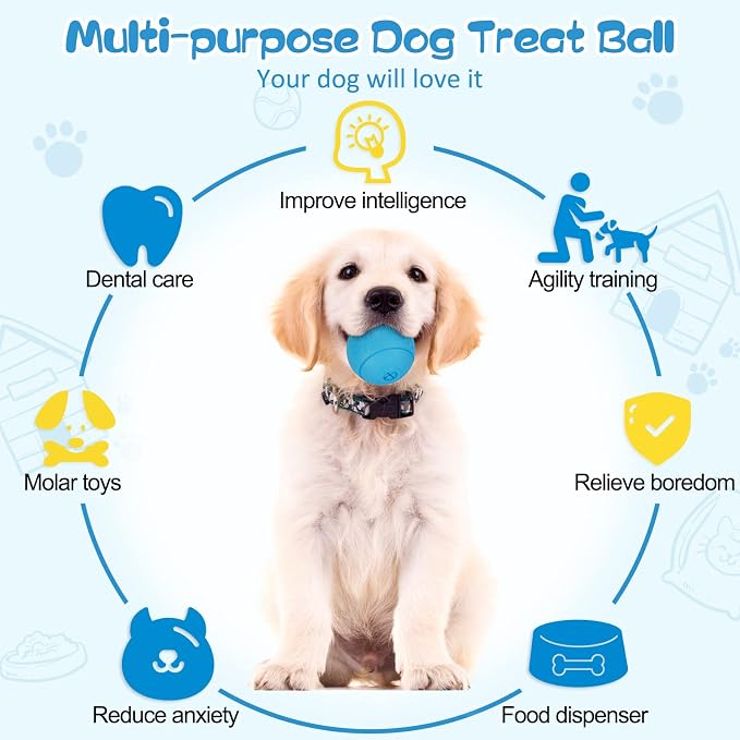 HIPPIH Dog Puzzle Toy 2 Pack, Interactive Dog Toys for Treat Dispensing