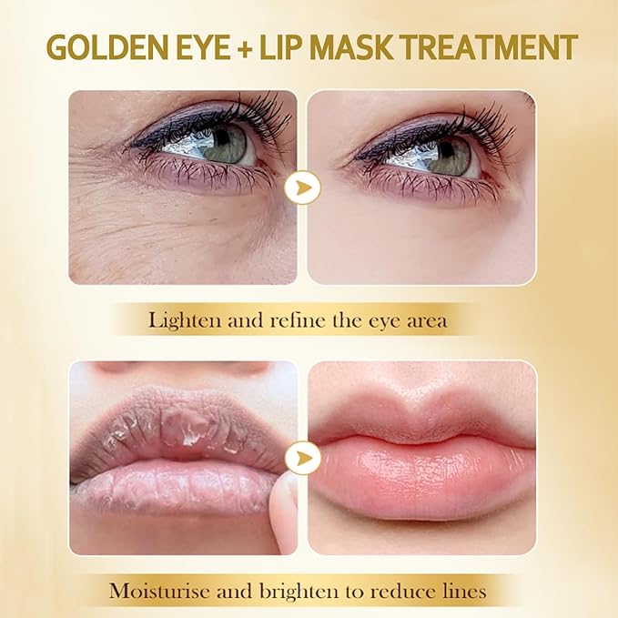 Eakroo 30 Pairs Lip Mask & Eye Mask, Anti Wrinkle Patches for Lip, Under Eye Patches for Dark Circles, Gifts for Women, Party Favors, Lip Mask Bulk, Mothers Day Gifts, Teacher Appreciation Gifts