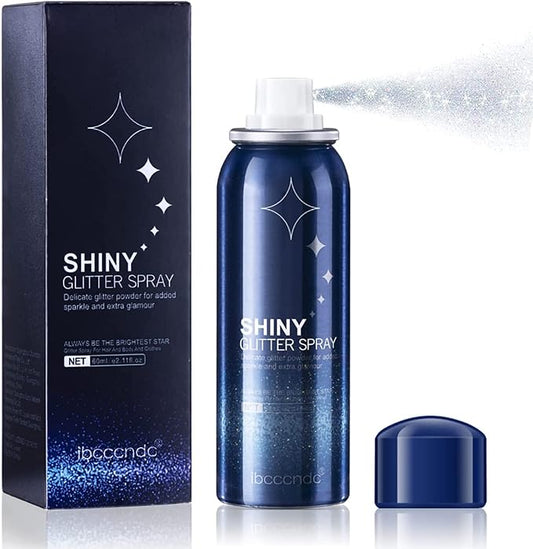 Corleone Body Glitter,Shiny Glitter Spray for Hair,Highlighter Powder,Glitter Shimmer Sparkle Hairspray Powder Makeup, for Face Body Hair Dress Prom Party