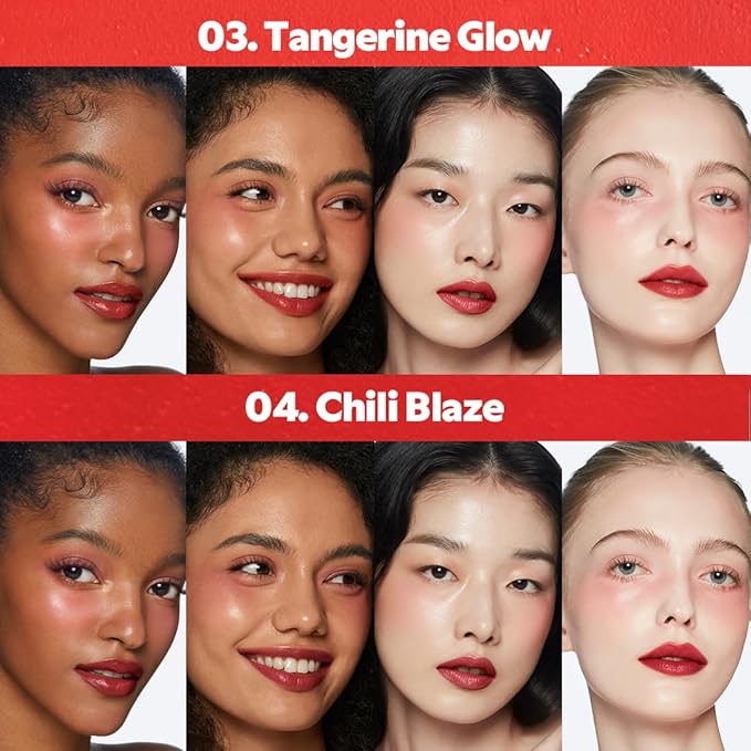 TIRTIR Mood Glider Lip & Blush Stick | Multi Use for Lip and Cheek with Creamy Buildable Texture and Natural Glow Color #03 Tangerine Glow, 0.13Oz