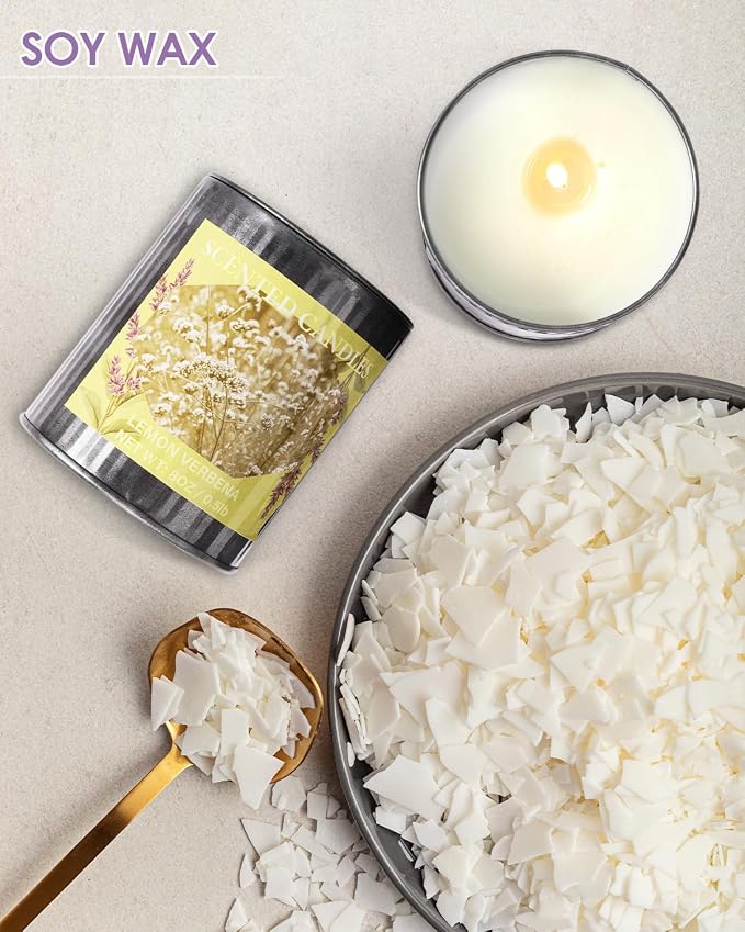 Scented Candles for Home, 8oz Soy Candle, 50H Burn, Sea Salt & Sage Aromatherapy, White Candle in Gift Box, Perfect for Birthday, Mother's Day, Christmas