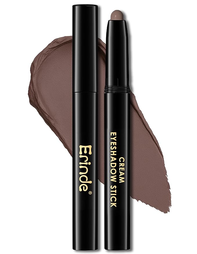 Erinde Waterproof Eyeshadow Stick, Cream Eye Shadow Stick, Long-Lasting, Crease-Proof, Cream to Powder Buildable & Blendable Eye Shadow Pencils Crayon, Vegan & Cruelty-Free, 14 Stone