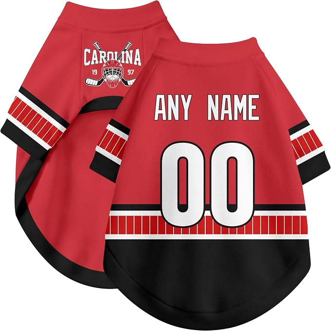 Carolina Dog Clothes Personalized Pet T Shirt for Dogs Gift | Custom Name Number Jersey Style Pet Shirt for Dog
