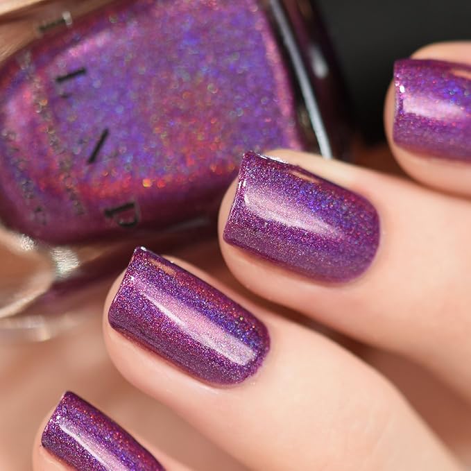 ILNP Kings & Queens - Saturated Burgundy Holographic Nail Polish