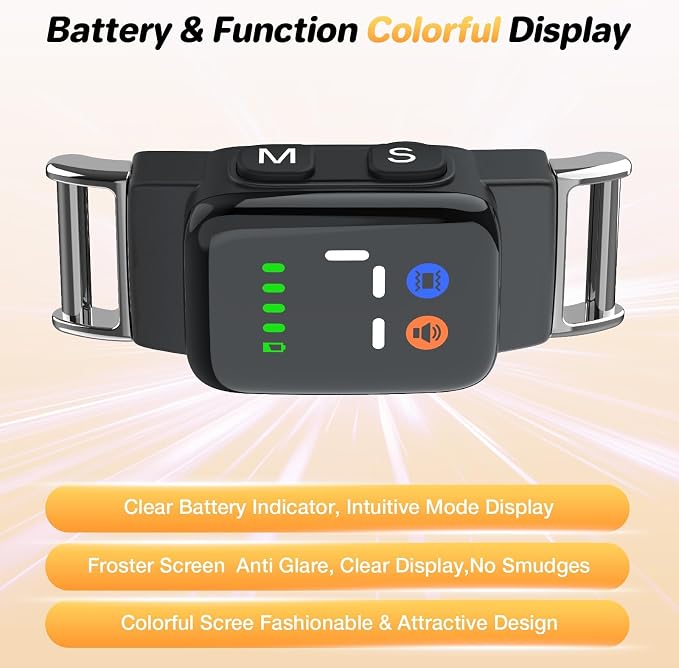 Bark Collar for Small Dogs, Anti Barking Device Collar