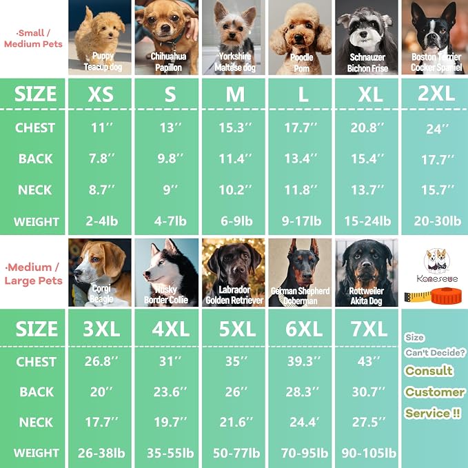Koneseve Dog Shirt Pet Plaid Clothes T-Shirt Sweater Matching Breathable for Large Dog Adorable Casual Cozy Halloween Thanksgiving Christmas Costumes (Green; 6XL)