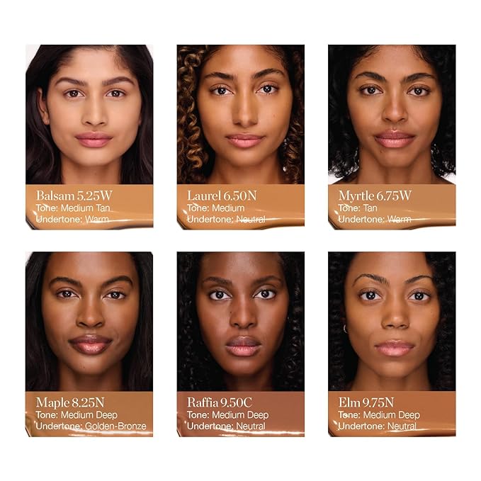 Ogee Complexion Perfecting Under Eye Concealer - Certified Organic Full Coverage Concealer - Buildable Coverage - BALSAM 5.25W - Medium Tan (Warm Undertones)