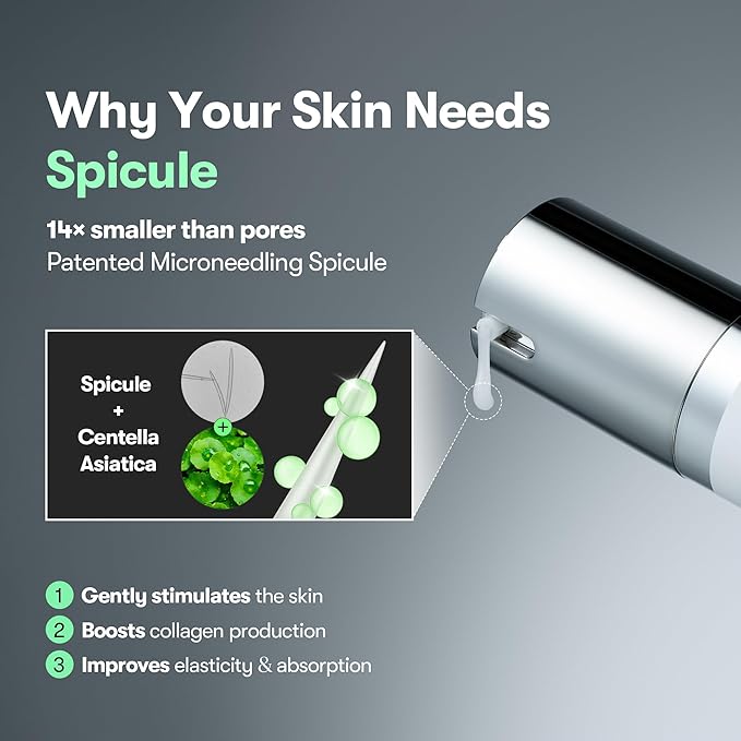 VT COSMETICS CICA Reedle Shot 100, Spicule Microneedling Serum for Pore Care & Exfoliation, Exosome, Centella Asiatica for Glass Skin, Skin Texture, Korean Liquid Skin Booster (1.69 Fl Oz / 50ml)
