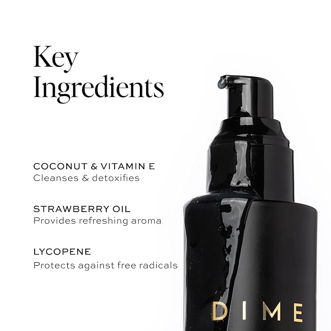 Dime Beauty Gentle Jelly Cleanser, Hydrating Facial Cleanser and Makeup Remover with Vitamin E, Face Wash for Sensitive Skin, 4 oz (120 ml)