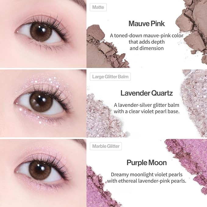 UNLEASHIA Glitterpedia Eye Palette NO.4 All of Lavender Fog