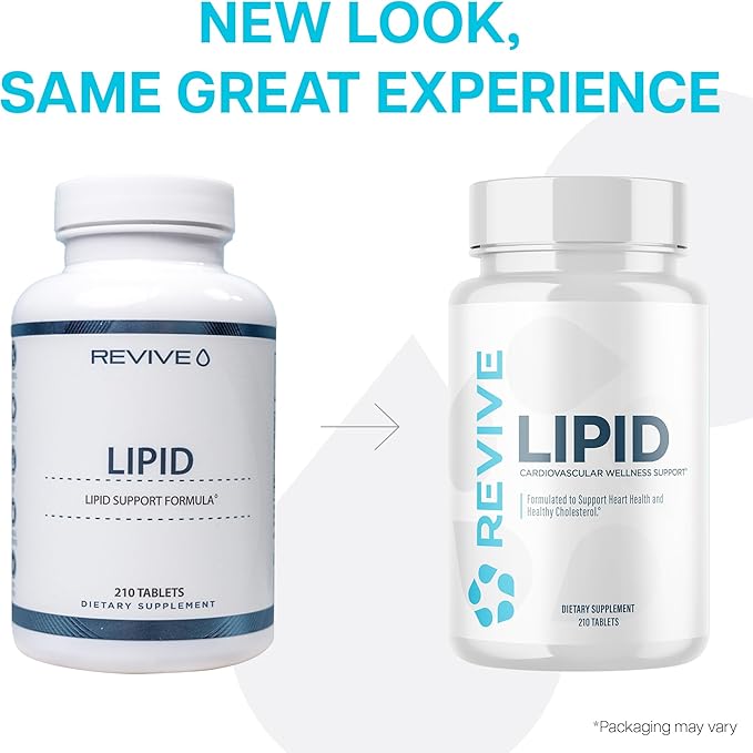 Revive MD Lipid Support Formula - Supplement Helps Maintain Healthy Cholesterol Levels, Endothelial Health & Triglyceride Levels - Beta Sitosterol, Citrus Bergamot & Pantethine (30 Servings)