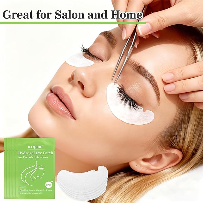 50 Eye Pads Lash Extensions - Under Eye Patches Hydrogel Eyepads for Lash Extensions Lash Eyepads Bulk Parches Para PestañAs For Eyelash Extensions Eyelash Tech Must Haves Eyepads Accessories