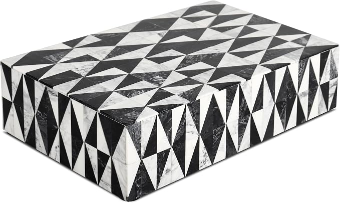 Handicrafts Home Decorative Storage Box 10x6 – Remote Organizer Box with Lid, Modern Decorative Keepsake Box, Boho Shelf Décor, Memory Box for Photos or Letters, Decorative Box for Table Décor