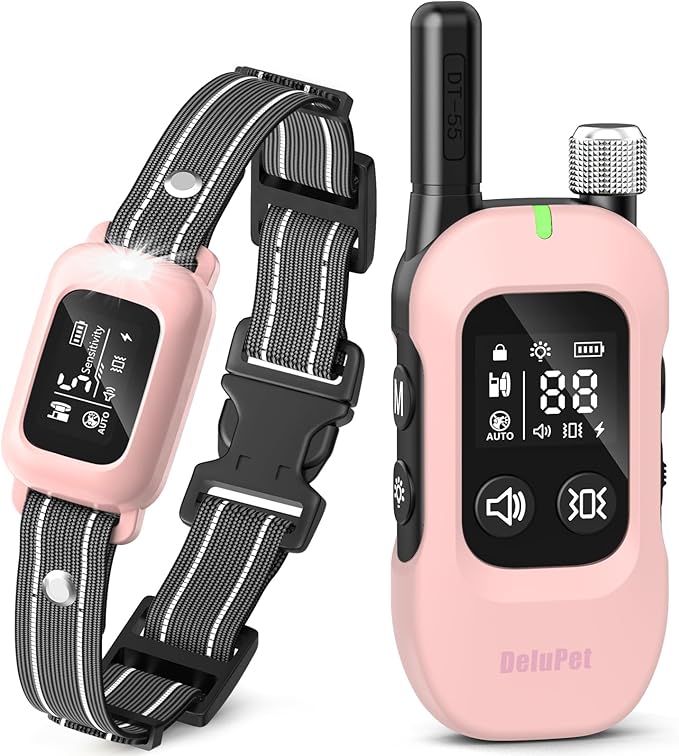 2-in-1 Dog Bark Collar & Training Collar with Remote, 4500FT Range